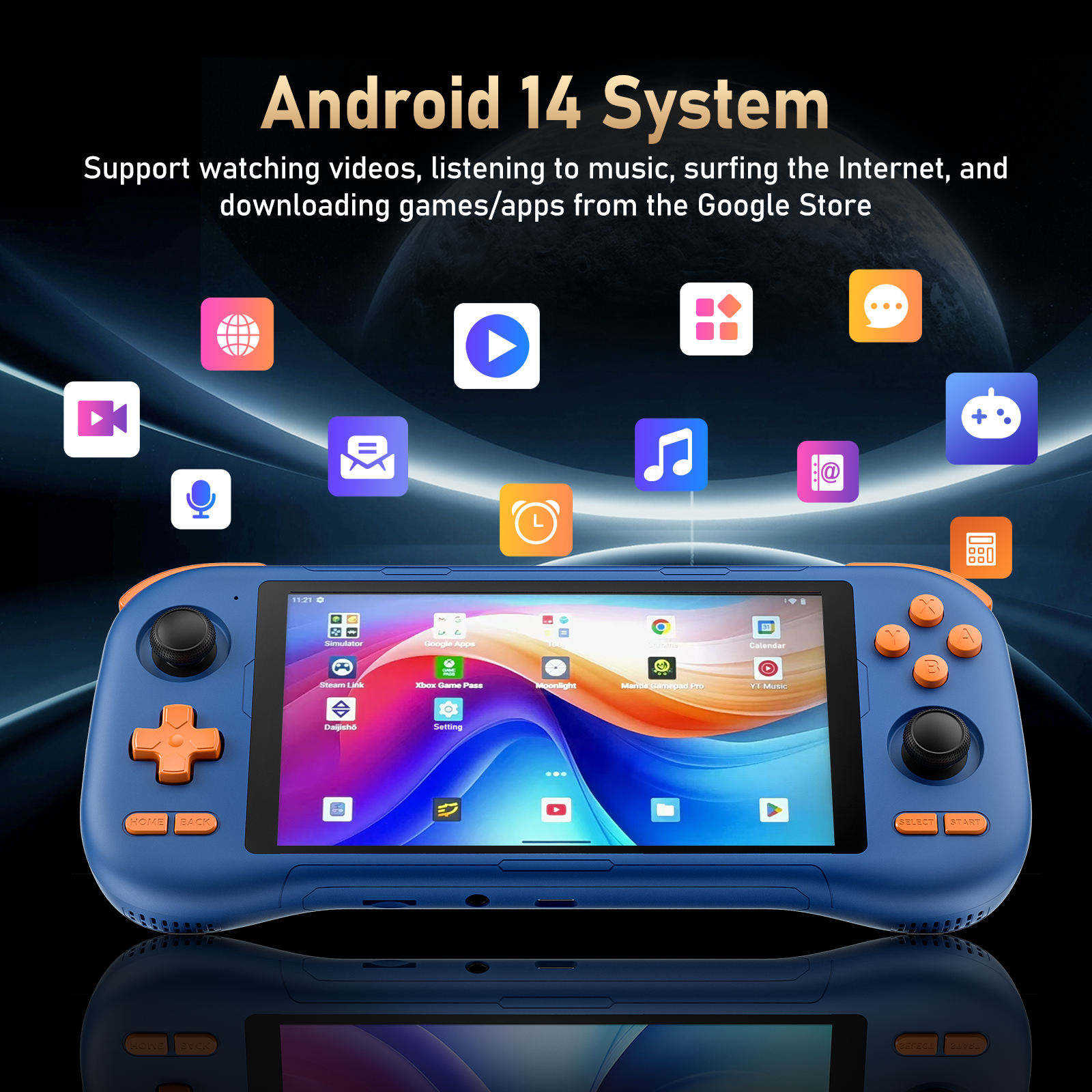 K56 Handheld Android Game Console 6gb/128gb + 128gb 5.5 inch screen